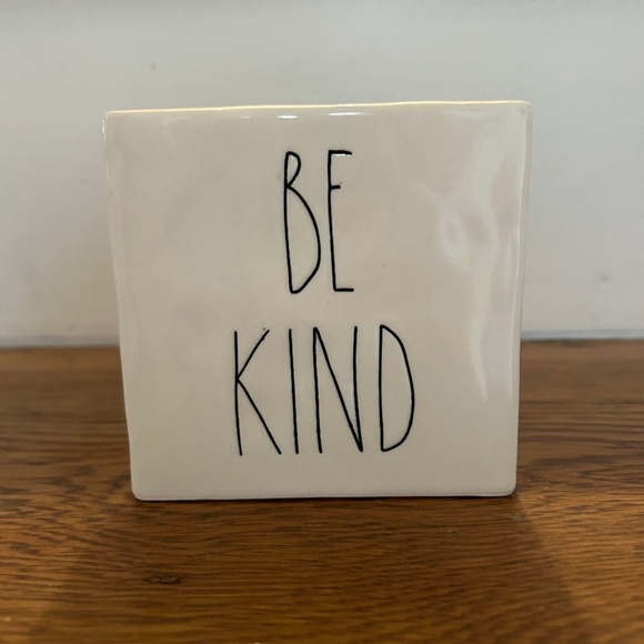 Rae Dunn Other - Rae Dunn Stay Humble Be Kind Paperweight Décor Sign Desk Ceramic
